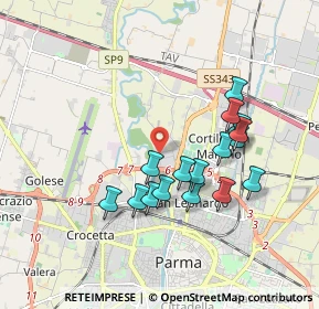 Mappa Via Francesco Barbacini, 43122 Parma PR, Italia (1.66)