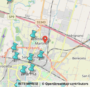 Mappa Stradello Pier Paolo Pasolini, 43122 Parma PR, Italia (3.26818)