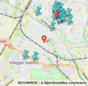 Mappa Via Leonello Poletti, 44122 Ferrara FE, Italia (1.2195)