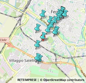 Mappa Via Leonello Poletti, 44122 Ferrara FE, Italia (0.9045)