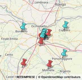 Mappa Via delle Salute, 44122 Ferrara FE, Italia (9.52462)