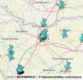 Mappa Via delle Salute, 44122 Ferrara FE, Italia (22.9255)