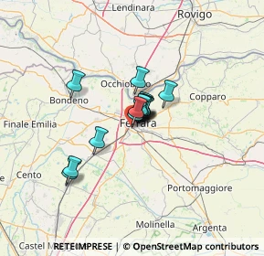 Mappa Via delle Salute, 44122 Ferrara FE, Italia (6.95714)