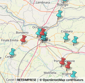 Mappa Via delle Salute, 44122 Ferrara FE, Italia (17.54846)