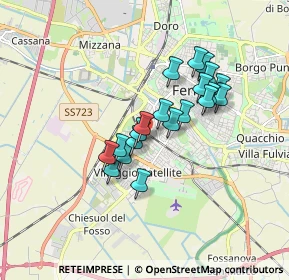 Mappa Via delle Salute, 44122 Ferrara FE, Italia (1.36)