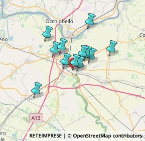 Mappa Via Giuseppe Fabbri, 44122 Ferrara FE, Italia (4.90667)