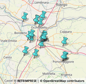 Mappa Via Giuseppe Fabbri, 44122 Ferrara FE, Italia (11.61421)