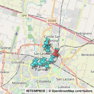 Mappa Via R. Bormioli, 43122 Parma PR, Italia (1.46909)