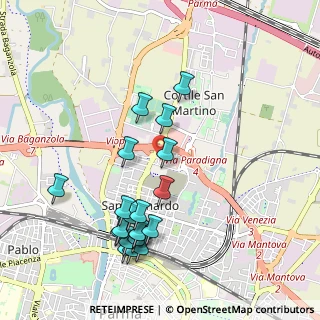 Mappa Via R. Bormioli, 43122 Parma PR, Italia (1.064)