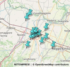 Mappa Via R. Bormioli, 43122 Parma PR, Italia (8.57933)