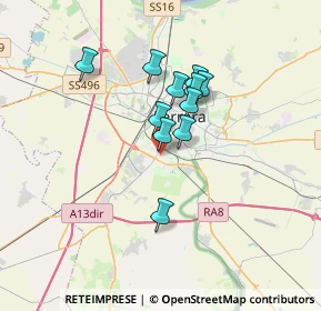 Mappa Via Almerigo Storari, 44124 Ferrara FE, Italia (2.51909)