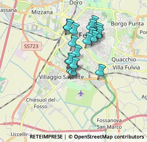 Mappa Via Almerigo Storari, 44124 Ferrara FE, Italia (1.357)