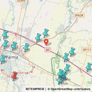 Mappa Via Don Giovanni del Monte, 43122 Parma PR, Italia (6.37625)