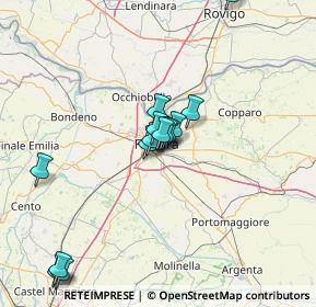 Mappa Via Mons. Mosconi, 44124 Ferrara FE, Italia (12.96286)