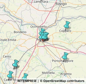Mappa Via Mons. Mosconi, 44124 Ferrara FE, Italia (19.5125)
