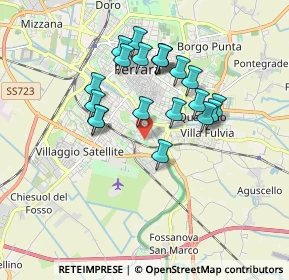 Mappa Via Mons. Mosconi, 44124 Ferrara FE, Italia (1.563)