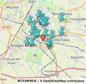 Mappa Via Mons. Mosconi, 44124 Ferrara FE, Italia (1.344)