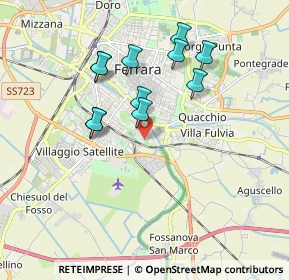 Mappa Via Mons. Mosconi, 44124 Ferrara FE, Italia (1.66091)