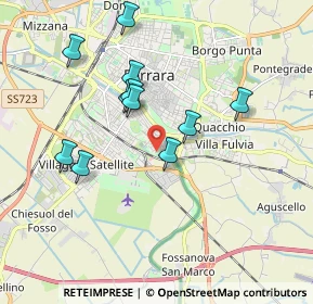 Mappa Via Mons. Mosconi, 44124 Ferrara FE, Italia (1.74727)