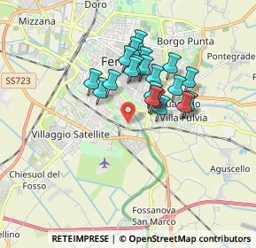 Mappa Via Mons. Mosconi, 44124 Ferrara FE, Italia (1.3545)