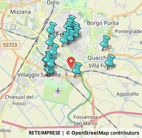 Mappa Via Mons. Mosconi, 44124 Ferrara FE, Italia (1.5405)