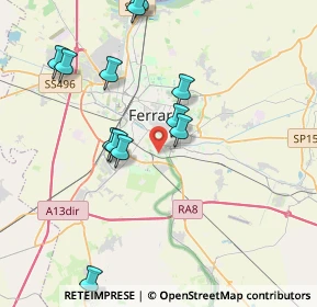 Mappa Via Mons. Mosconi, 44124 Ferrara FE, Italia (4.39923)