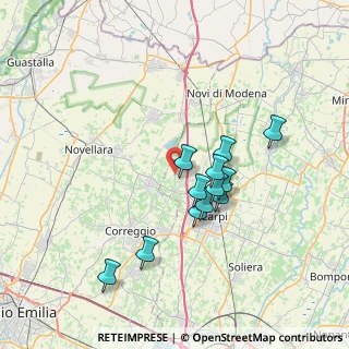 Mappa Via Lunga, 41012 Fossoli MO, Italia (6.09167)