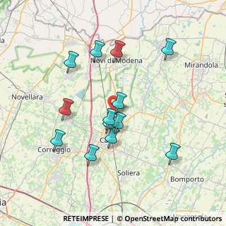Mappa Via I. Martinelli, 41012 Fossoli MO, Italia (7.06923)