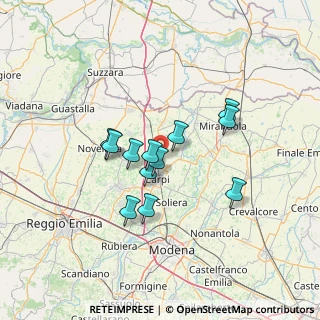 Mappa Via I. Martinelli, 41012 Fossoli MO, Italia (10.69417)