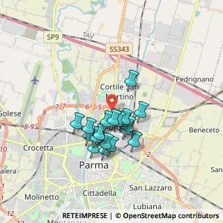 Mappa Via bormioli rocco, 43122 Parma PR, Italia (1.348)