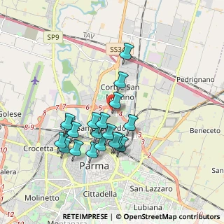 Mappa Via bormioli rocco, 43122 Parma PR, Italia (1.67947)