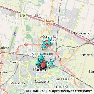 Mappa Piazzale Italo Pinazzi, 43122 Parma PR, Italia (1.885)