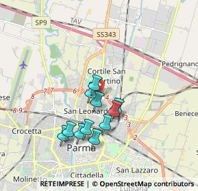 Mappa Piazza Arturo Balestrieri, 43122 Parma PR, Italia (1.50727)