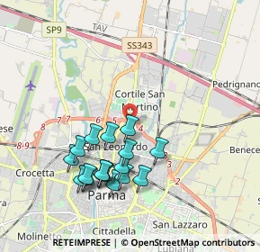 Mappa Piazza Arturo Balestrieri, 43122 Parma PR, Italia (1.88235)