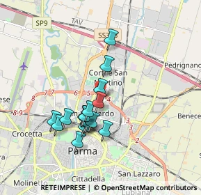 Mappa Via bormioli rocco, 43122 Parma PR, Italia (1.53188)