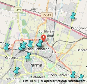 Mappa Piazza Arturo Balestrieri, 43122 Parma PR, Italia (2.72545)