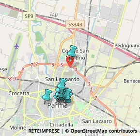 Mappa Via bormioli rocco, 43122 Parma PR, Italia (1.89364)