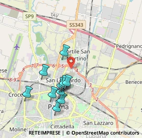 Mappa Via bormioli rocco, 43122 Parma PR, Italia (1.80455)