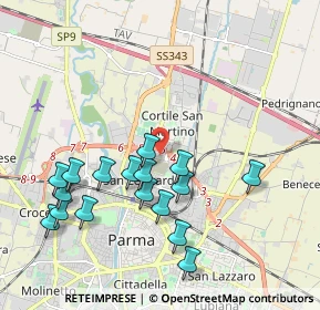 Mappa Via bormioli rocco, 43122 Parma PR, Italia (2.07118)