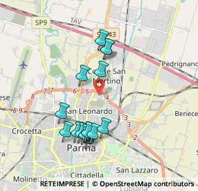 Mappa Via bormioli rocco, 43122 Parma PR, Italia (1.77)