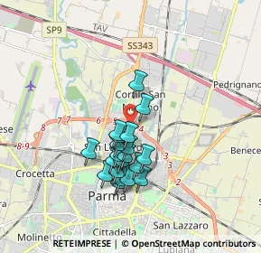 Mappa Via bormioli rocco, 43122 Parma PR, Italia (1.429)