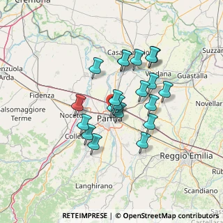 Mappa Via bormioli rocco, 43122 Parma PR, Italia (11.2505)