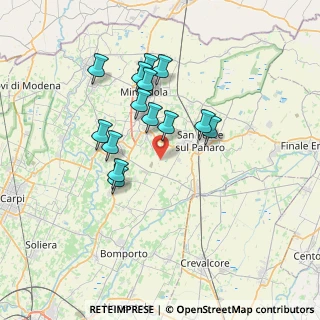 Mappa Via Bosco, 41036 Medolla MO, Italia (6.20143)