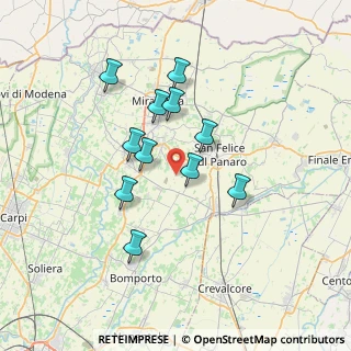 Mappa Via Bosco, 41036 Medolla MO, Italia (5.98727)