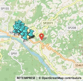 Mappa Ponte dei Sospiri, 27057 Varzi PV, Italia (1.0025)