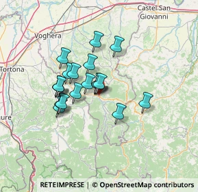 Mappa Ponte dei Sospiri, 27057 Varzi PV, Italia (9.9215)