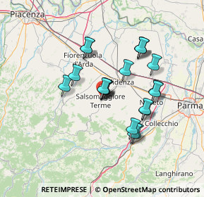 Mappa Viale della Pace, 43039 Salsomaggiore Terme PR, Italia (11.6735)