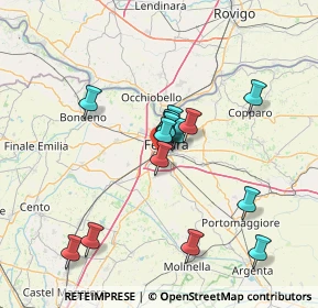 Mappa Via della Spiga, 44124 Ferrara FE, Italia (12.23467)