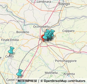Mappa Via della Spiga, 44124 Ferrara FE, Italia (21.42692)