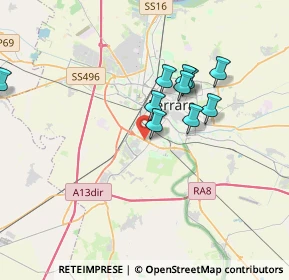 Mappa Via della Spiga, 44124 Ferrara FE, Italia (3.62636)